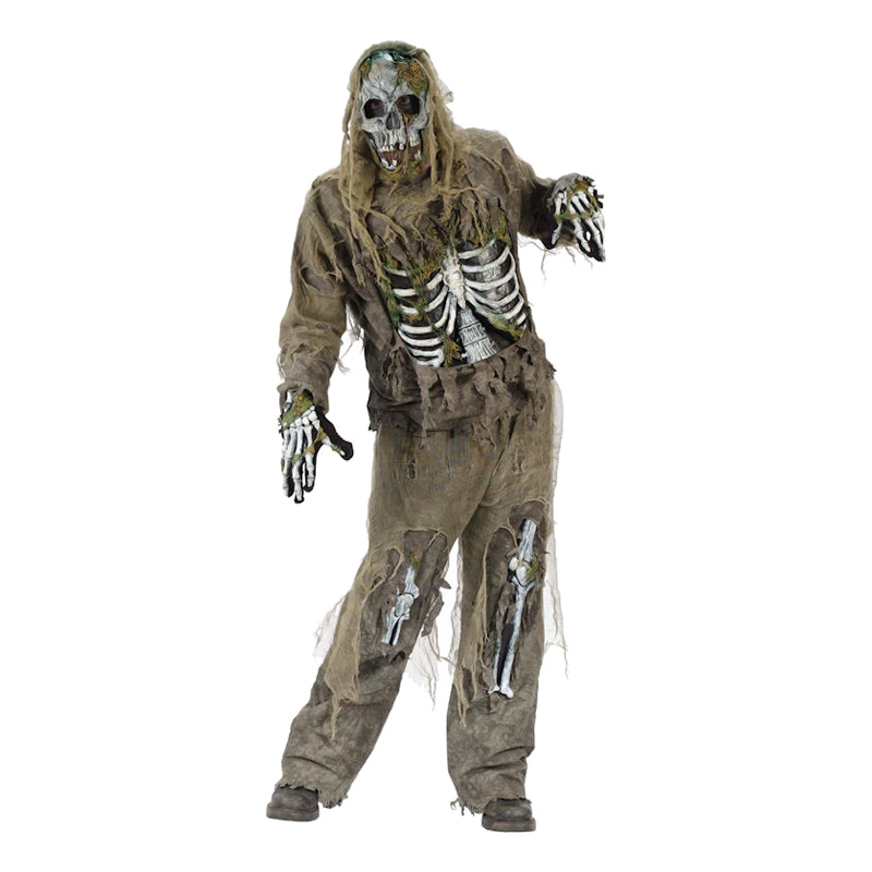 Skelett Zombie Maskeraddräkt - One size