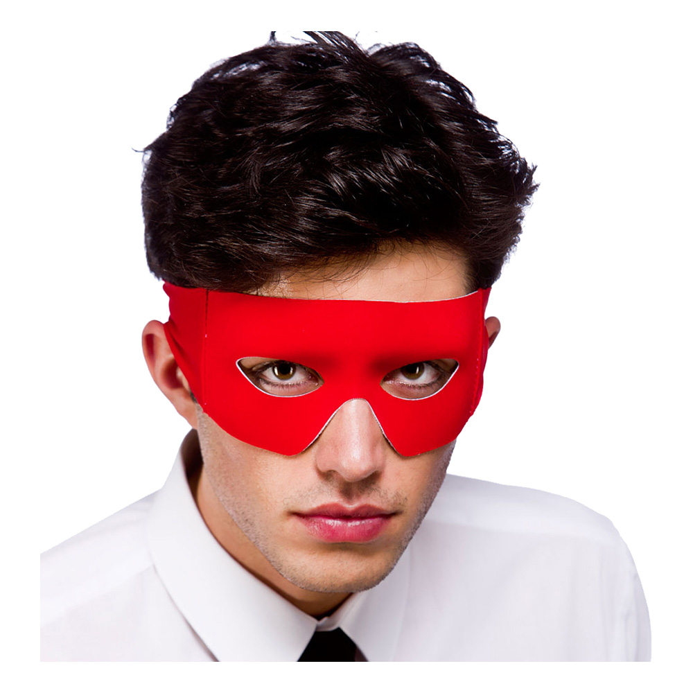 Skurk/Superhjälte Röd Ögonmask - Röd