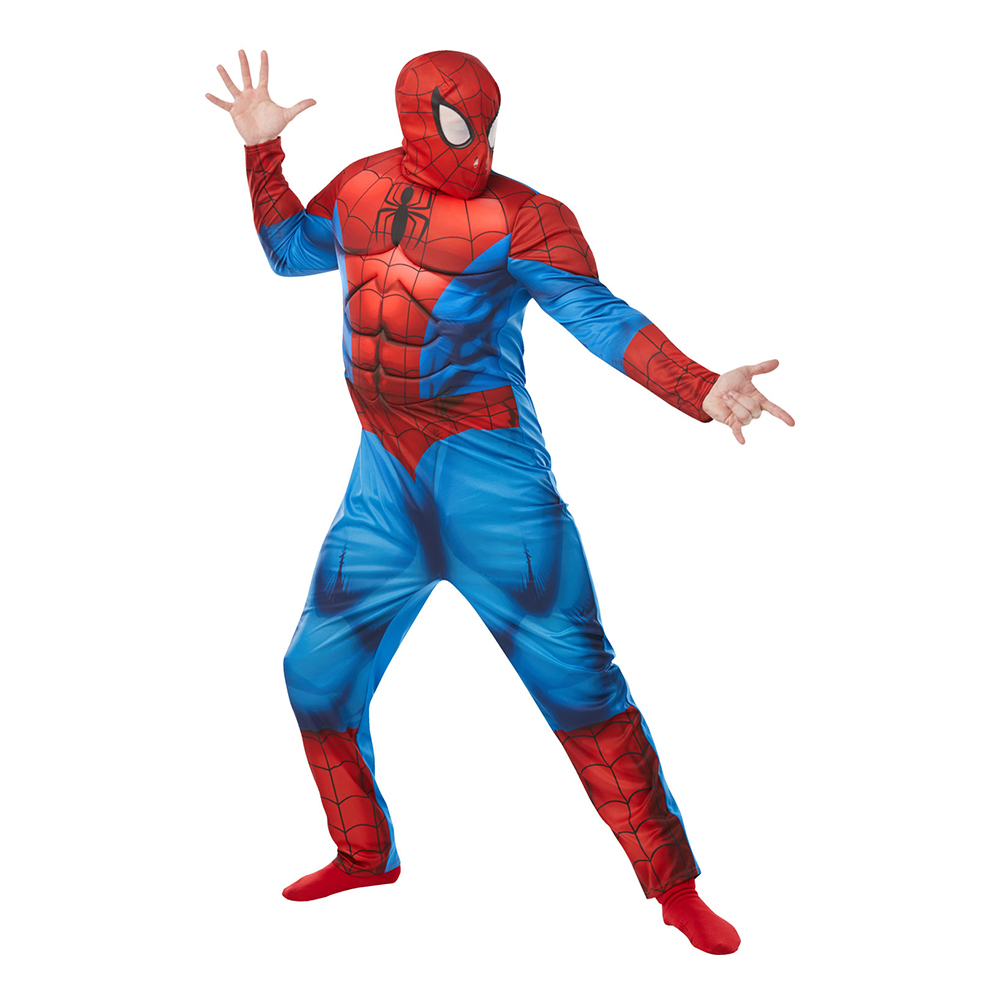 Spiderman Deluxe Maskeraddräkt - Standard