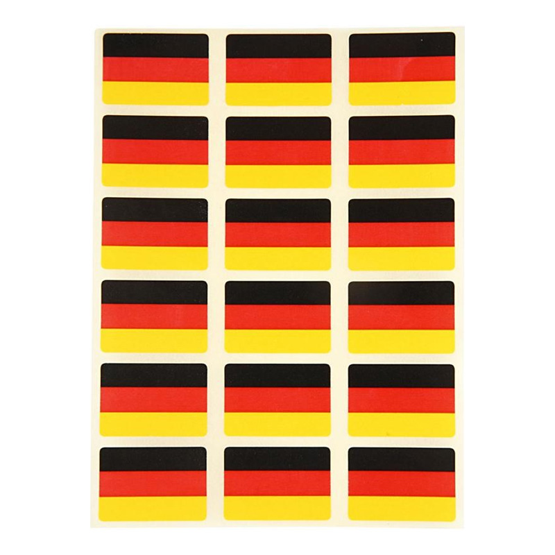 Stickersflaggor Tyskland - 72-pack