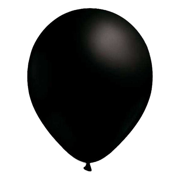 Stora Ballonger Svarta - 50-pack