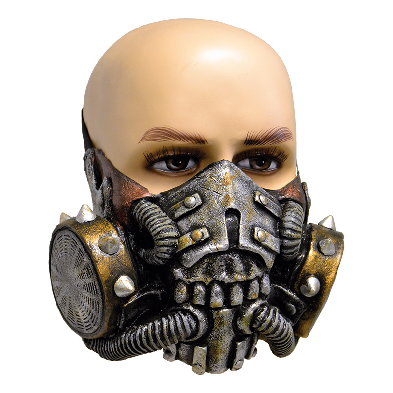 Gasmask med Nitar Latexmask - One size