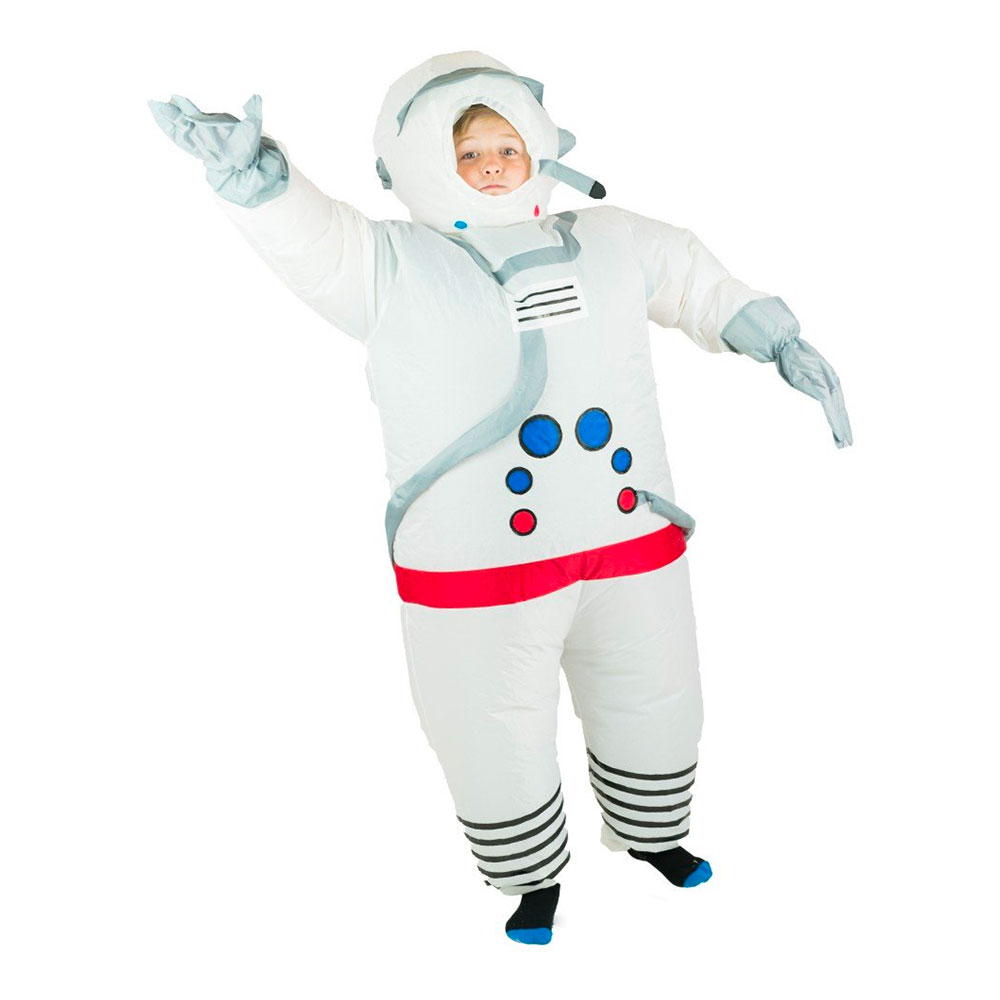 Uppblåsbar Astronaut Barn Maskeraddräkt - One size