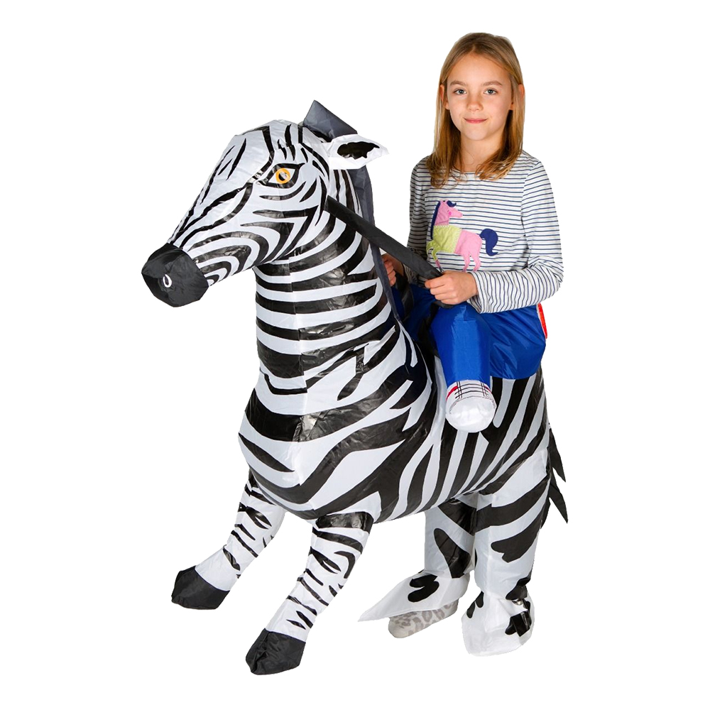 Uppblåsbar Zebra Barn Maskeraddräkt