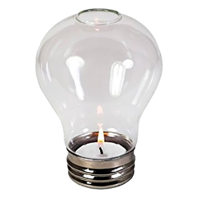 Värmeljushållare Glödlampa - Klar
