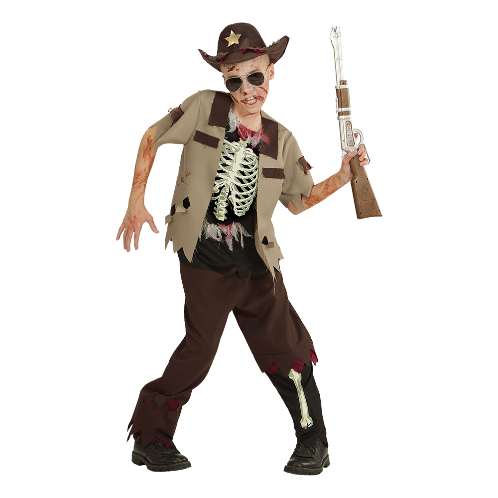 Zombie Sheriff Barn Maskeraddräkt - Medium